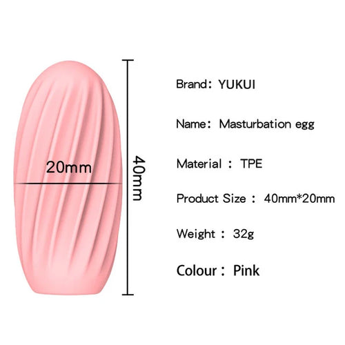 Male Masturbation Cup - Vagina Egg - Penis Massage Adult Toy For Men
