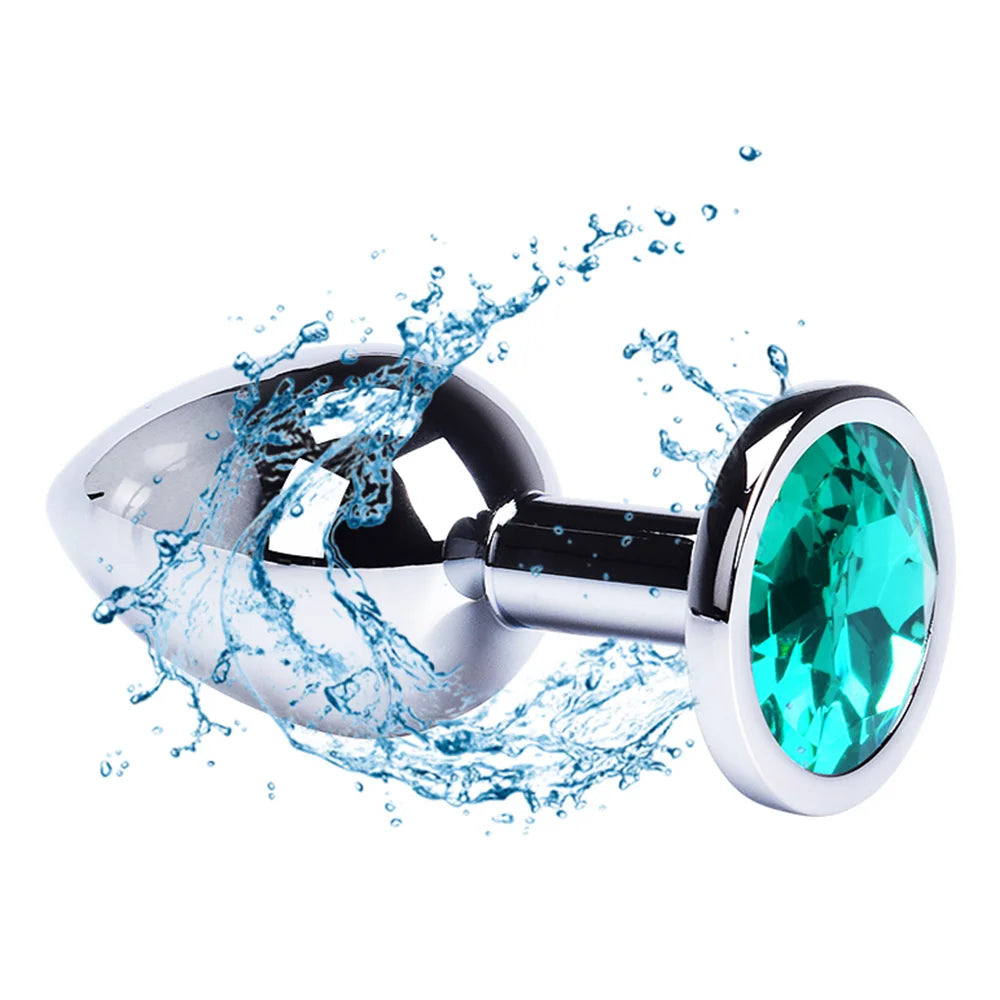 3-Piece Metal Anal Plug Set Butt Plugs for Women or Men