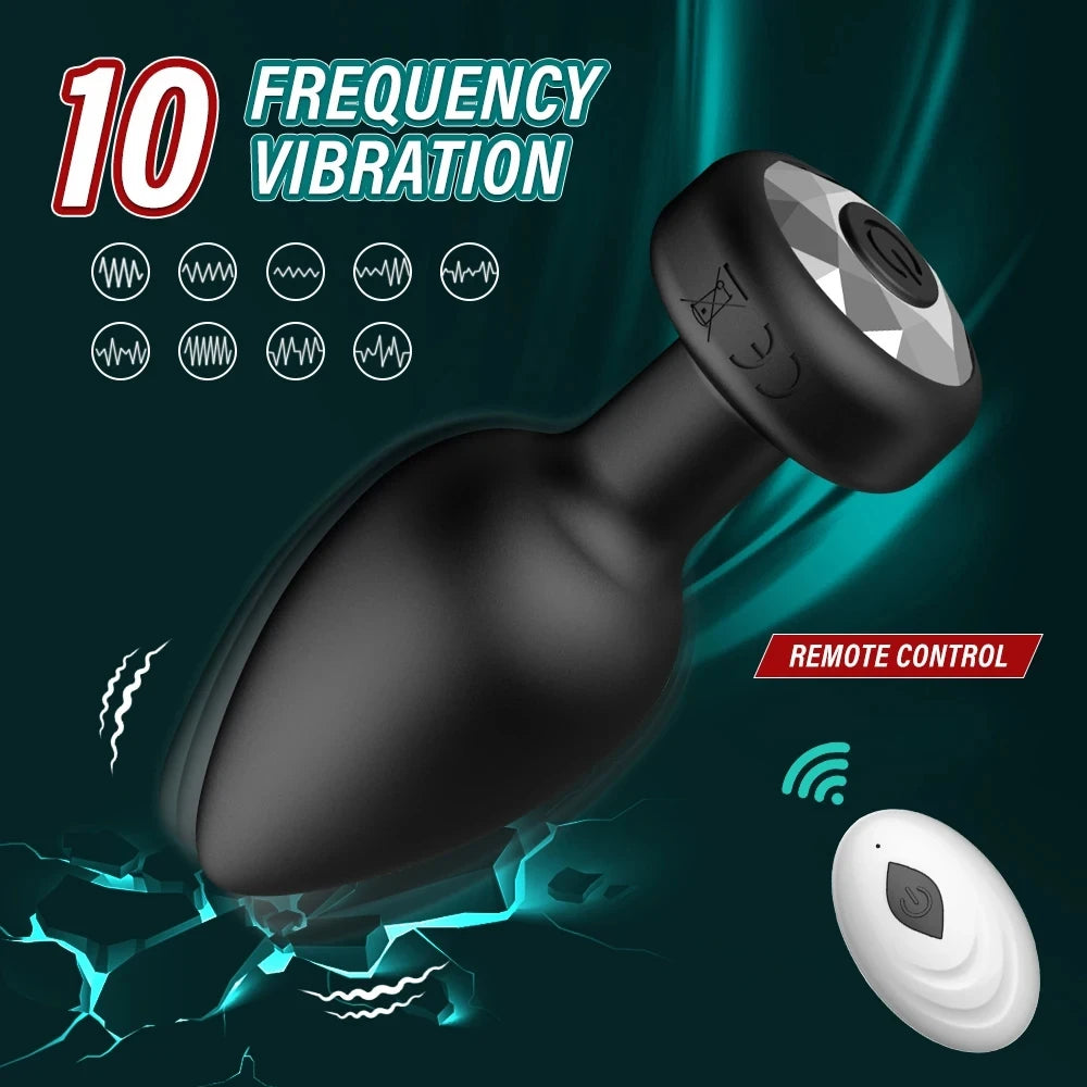 Anal Vibrator Bluetooth Butt Plug - APP and Remote Controlled Anal for Men or Women
