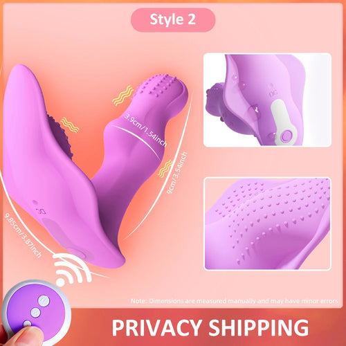 Remote Control Vibrator - Panties for Women Stimulate Clitoris, G-Spot and Vagina