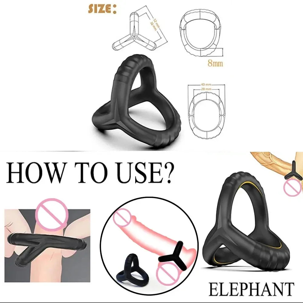3-in-1 Penis Ring: Enhance your Erection