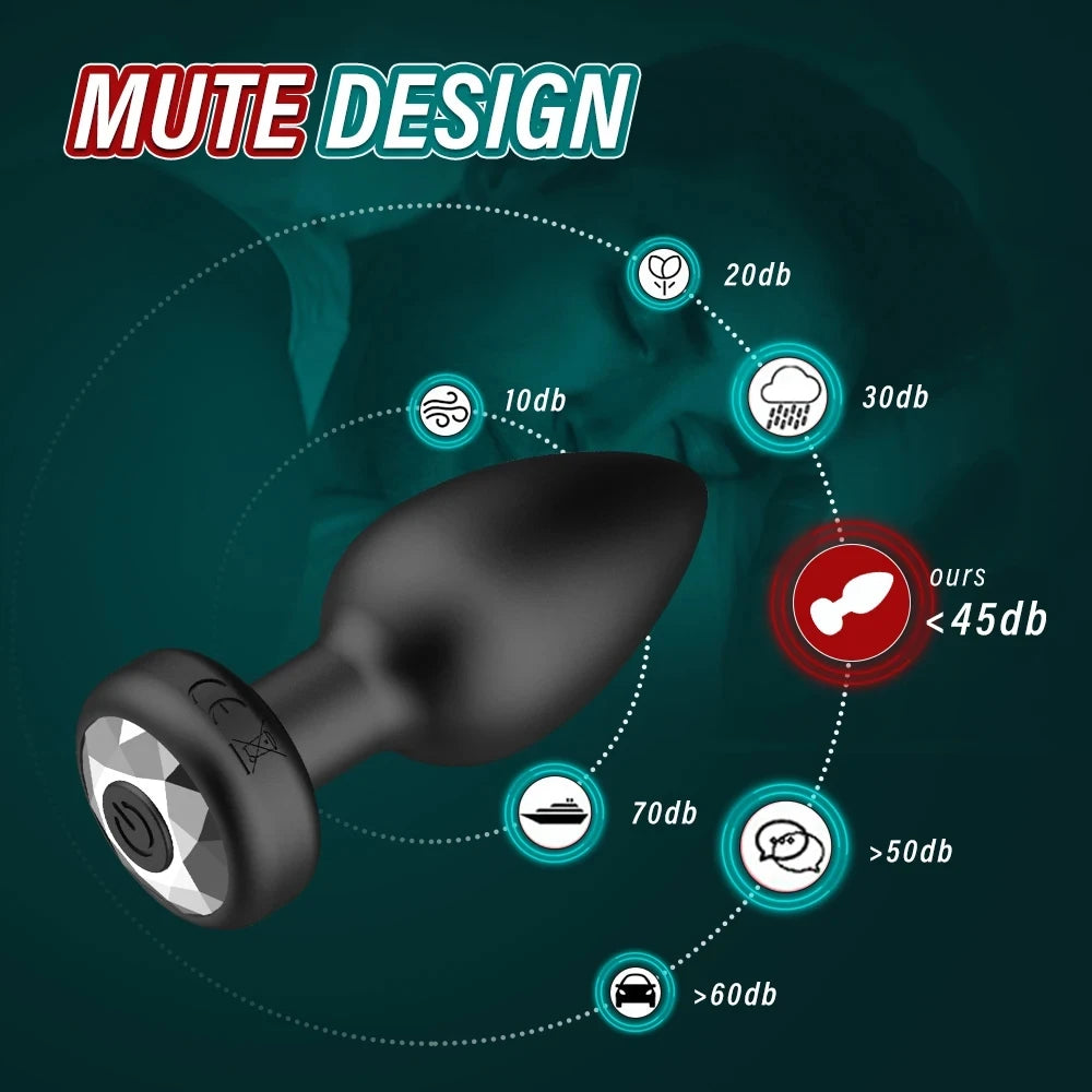 Anal Vibrator Bluetooth Butt Plug - APP and Remote Controlled Anal for Men or Women