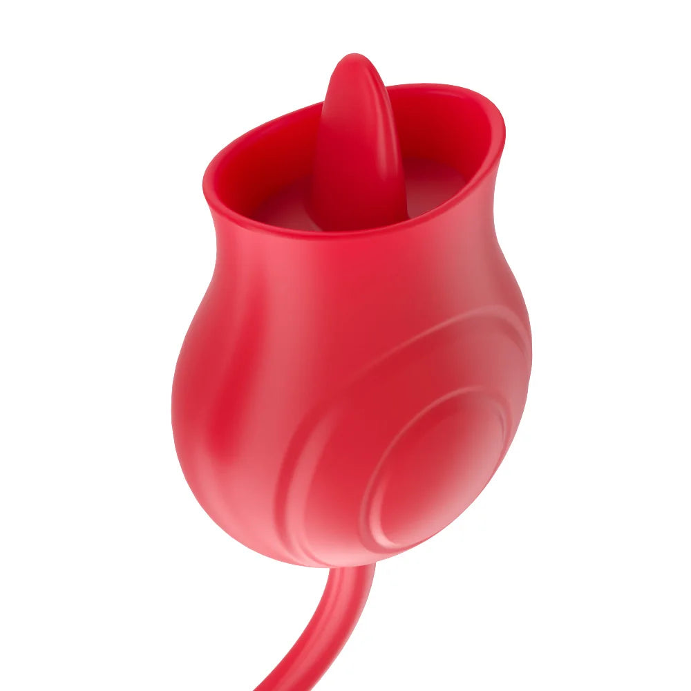 Rose Tongue Vagina Sucking Vibrator Oral Licking Clitoris Stimulation