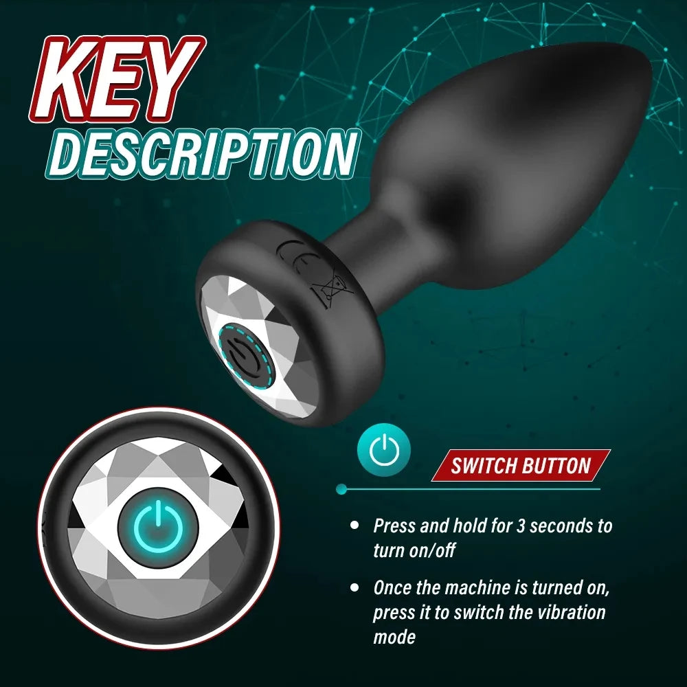 Anal Vibrator Bluetooth Butt Plug - APP and Remote Controlled Anal for Men or Women