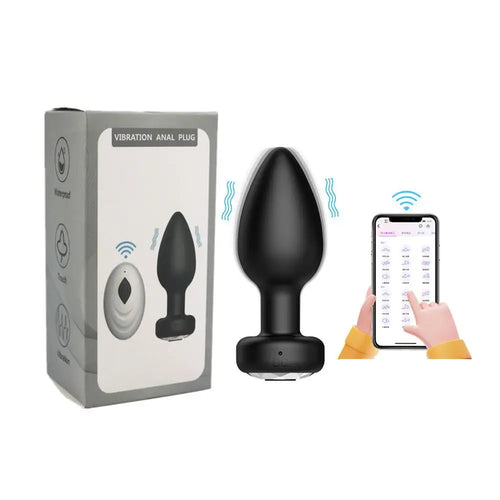 Anal Vibrator Bluetooth Butt Plug - APP and Remote Controlled Anal for Men or Women