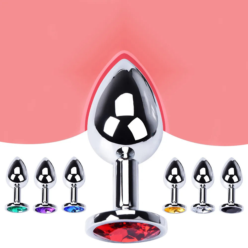 3 Pcs/set Metal Anal plug butt plug Sex Toys Butt Toys For