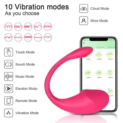 Juguetes sexuales con Bluetooth, consolador vibrador para punto G para mujeres, control remoto por aplicación 