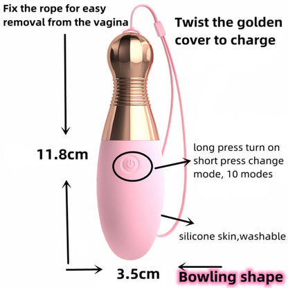 Wand Massager Jumping Egg Bullet Vibrator G-spot Nipple Clitoris