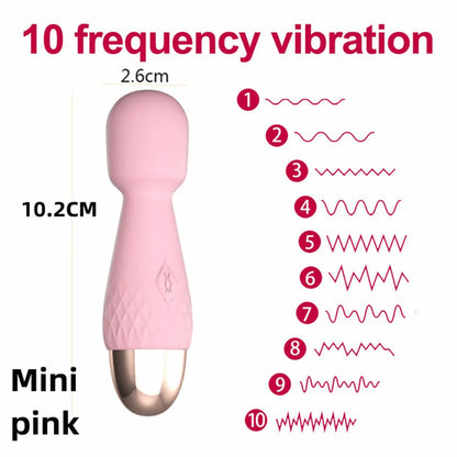 Wand Massager Jumping Egg Bullet Vibrator G-spot Nipple Clitoris