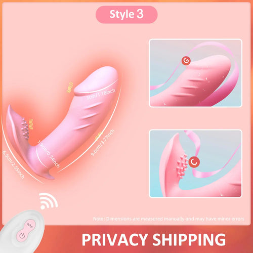Remote Control Vibrator - Panties for Women Stimulate Clitoris, G-Spot and Vagina