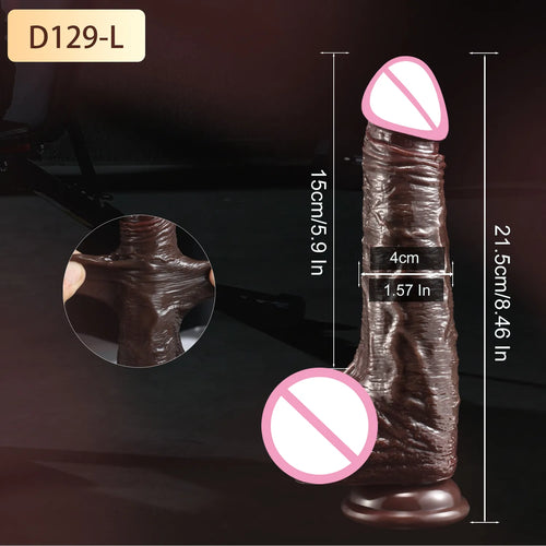 Realistic Dildos for Women Skin Sliding Foreskin Testicles Dildo Anal