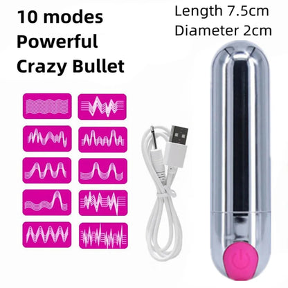 Wand Massager Jumping Egg Bullet Vibrator G-spot Nipple Clitoris