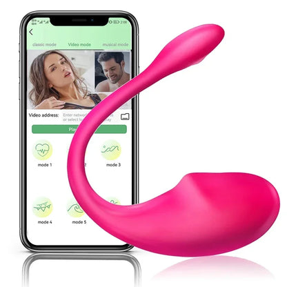 Juguetes sexuales con Bluetooth, consolador vibrador para punto G para mujeres, control remoto por aplicación 