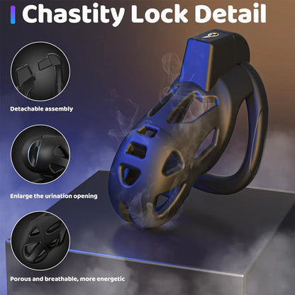 Male Chastity Device Cock Cage Lightweight Chastity Cage Body-Safe