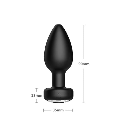 Wireless remote control vibrating women Plug Anal Vibrator Ass Dildo