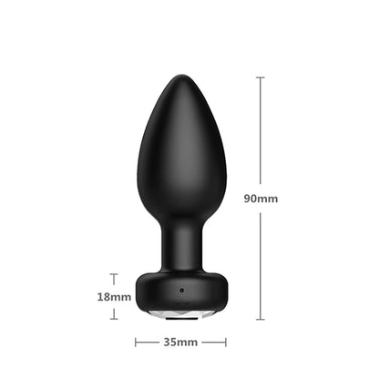 Wireless remote control vibrating women Plug Anal Vibrator Ass Dildo