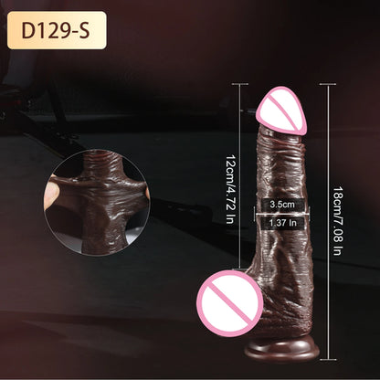 Realistic Dildos for Women Skin Sliding Foreskin Testicles Dildo Anal