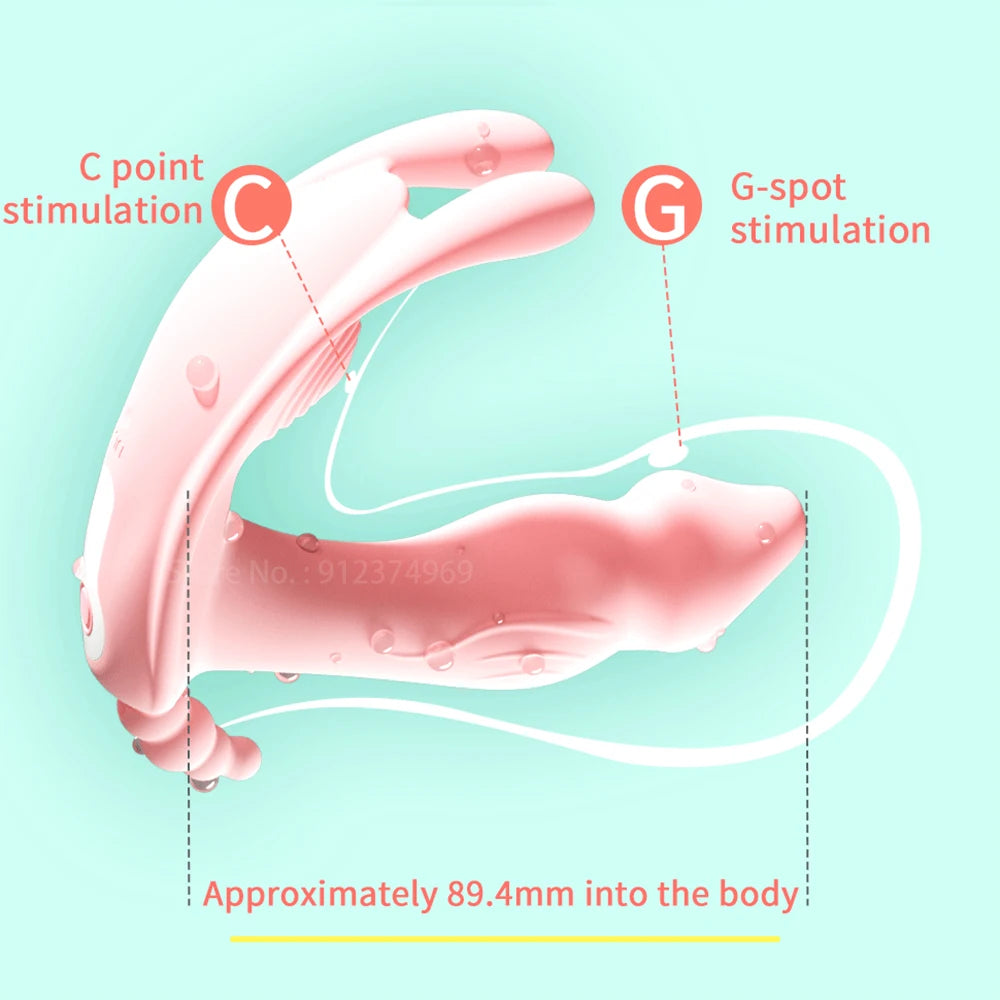 Remote Control Vibrator - Panties for Women Stimulate Clitoris, G-Spot and Vagina